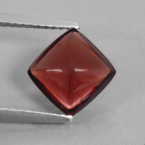 Granato piropo naturale rosso da 2,22 ct, trasparente, trasparente/traslucido