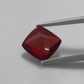 Granato piropo naturale rosso da 1,92 ct, trasparente, trasparente/traslucido