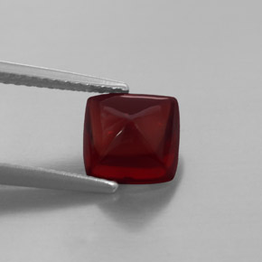 Granato piropo naturale rosso da 2,40 ct, trasparente, trasparente/traslucido