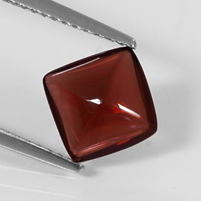 Granato piropo naturale rosso da 2,02 ct, trasparente, trasparente/traslucido