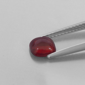 Granato piropo naturale rosso da 1,16 ct, trasparente, trasparente/traslucido