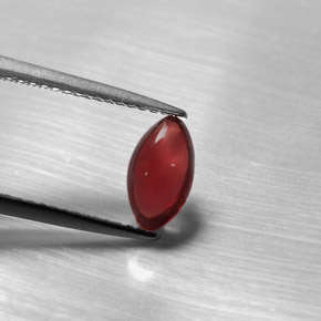 Granato piropo naturale rosso da 1,20 ct, trasparente, trasparente/traslucido