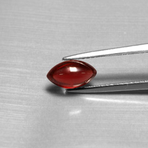 Granato piropo naturale rosso da 1,39 ct, trasparente, trasparente/traslucido