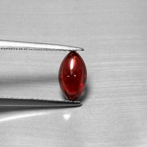 Granato piropo naturale rosso da 1,39 ct, trasparente, trasparente/traslucido
