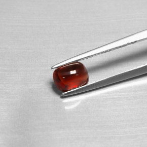 Granato piropo naturale rosso da 1,47 ct, trasparente, trasparente/traslucido