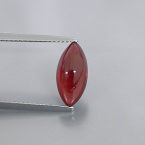 Granato piropo naturale rosso da 3,08 ct, trasparente, trasparente/traslucido