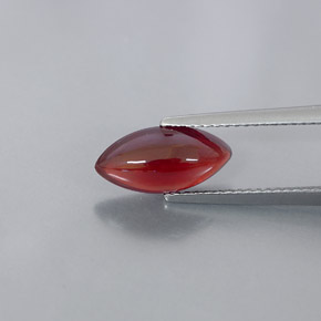 Granato piropo naturale rosso da 3,08 ct, trasparente, trasparente/traslucido
