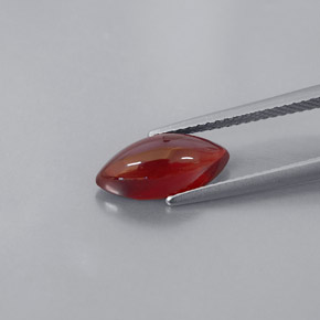 Granato piropo naturale rosso da 3,08 ct, trasparente, trasparente/traslucido