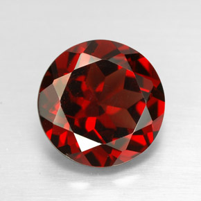 Granato piropo naturale rosso da 2,96 ct, taglio rotondo, VS