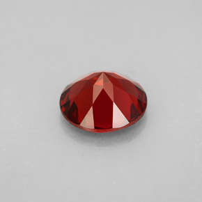 Granato piropo naturale rosso da 2,93 ct, taglio rotondo, VVS-VS