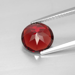 Granato piropo naturale rosso da 3,01 ct, taglio rotondo, VVS-VS