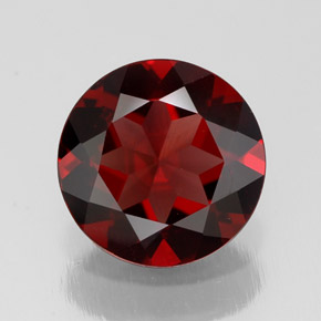 Granato piropo naturale rosso da 2,52 ct, taglio rotondo, VS