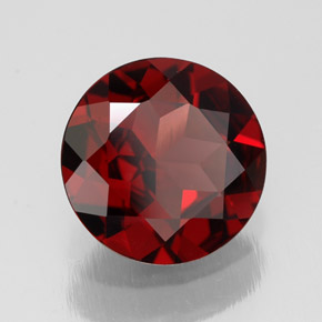 Granato piropo naturale rosso da 2,52 ct, taglio rotondo, VS