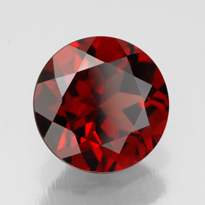 Granato piropo naturale rosso da 2,77 ct, taglio rotondo, VS