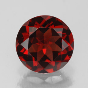 Granato piropo naturale rosso da 3,08 ct, taglio rotondo, VVS-VS