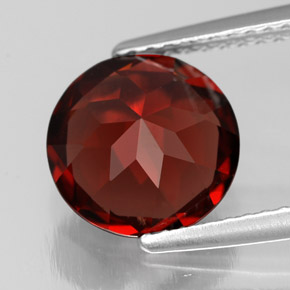 Granato piropo naturale rosso da 3,08 ct, taglio rotondo, VVS-VS
