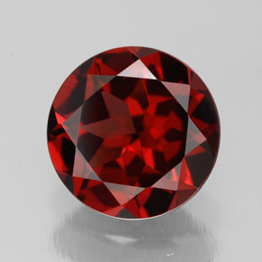 Granato piropo naturale rosso da 2,92 ct, taglio rotondo, VS