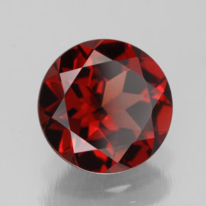 Granato piropo naturale rosso da 2,92 ct, taglio rotondo, VS