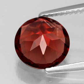 Granato piropo naturale rosso da 2,92 ct, taglio rotondo, VS