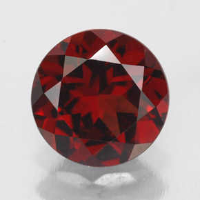 Granato piropo naturale rosso da 3,23 ct, taglio rotondo, VS