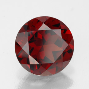 Granato piropo naturale rosso da 3,01 ct, taglio rotondo, VVS-VS