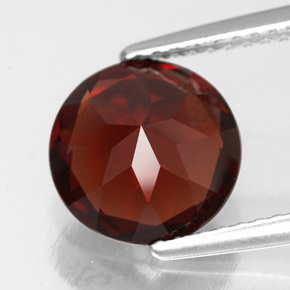 Granato piropo naturale rosso da 3,01 ct, taglio rotondo, VVS-VS