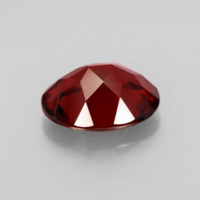 Granato piropo naturale rosso da 3,02 ct, taglio ovale, VVS-VS
