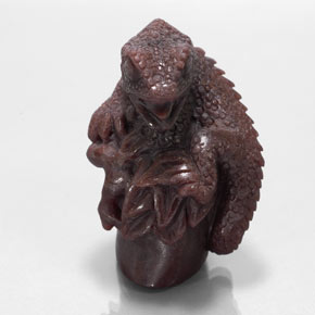 Granato piropo naturale rosso da 139,75 ct, forma fantasia, opaco