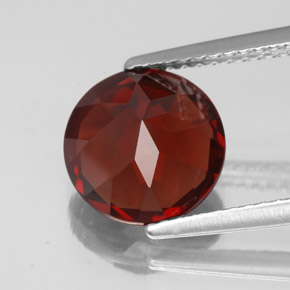 Granato piropo naturale rosso da 3,49 ct, taglio rotondo, VVS-VS