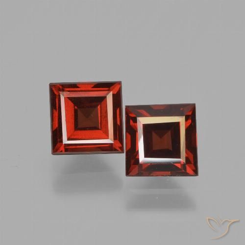 1.76ctw Naturale Rosso scuro Granato Piropo, Quadrato, VS