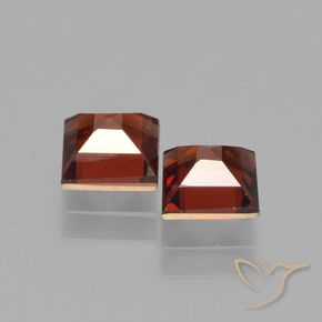 Gemme di Granato Piropo Rosso scuro naturale da 1.76 ct, Quadrato, VS