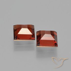 Gemme di Granato Piropo Rosso scuro naturale da 1.58 ct, Quadrato, VS
