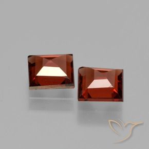 Gemme di Granato Piropo Rosso scuro naturale da 1.45 ct, Quadrato, VVS-VS