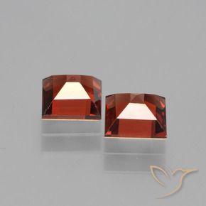 Gemme di Granato Piropo Ribes Rosso naturale da 1.49 ct, Quadrato, VS