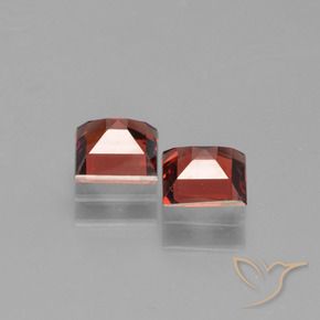 Gemme di Granato Piropo Rosso scuro naturale da 1.46 ct, Quadrato, VVS-VS