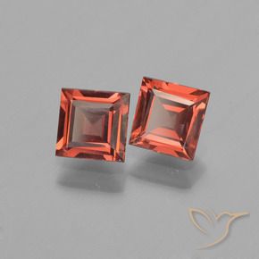 Gemme di Granato Piropo Rosso scuro naturale da 1.39 ct, Quadrato, VS