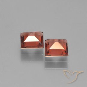 Gemme di Granato Piropo Rosso scuro naturale da 1.39 ct, Quadrato, VS