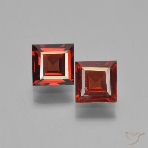 1.55ctw Naturale Ribes Rosso Granato Piropo, Quadrato, VS