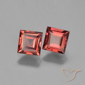 Gemme di Granato Piropo Rosso scuro naturale da 1.60 ct, Quadrato, VS