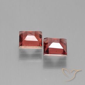 Gemme di Granato Piropo Rosso scuro naturale da 1.60 ct, Quadrato, VS