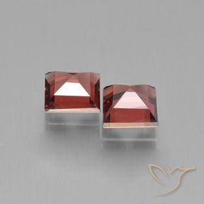 Gemme di Granato Piropo Rosso scuro naturale da 1.51 ct, Quadrato, VS