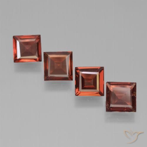 2.21ctw Naturale Rosso scarlatto Granato Piropo, Quadrato, VS