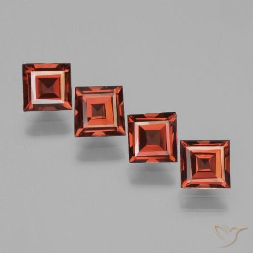2.80ctw Naturale Rosso scuro Granato Piropo, Quadrato, VVS-VS