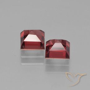 Granato piropo naturale rosso da 1,80 ct, quadrato, VS