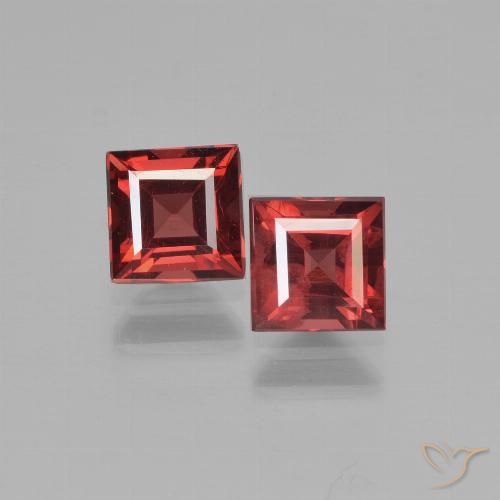 1.58ctw Naturale Rosso scuro Granato Piropo, Quadrato, VS