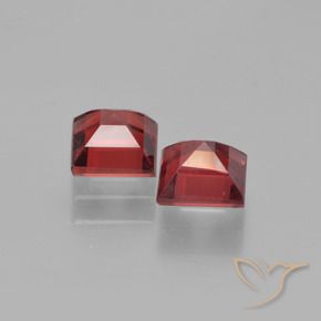 Gemme di Granato Piropo Rosso scuro naturale da 1.58 ct, Quadrato, VS