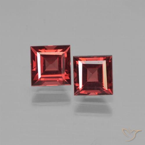 1.79ctw Naturale Rosso scarlatto profondo Granato Piropo, Quadrato, VS