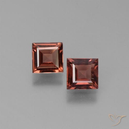 1.33ctw Naturale Rosso mattone Granato Piropo, Quadrato, VS