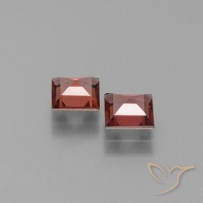 Gemme di Granato Piropo Rosso mattone naturale da 1.33 ct, Quadrato, VS