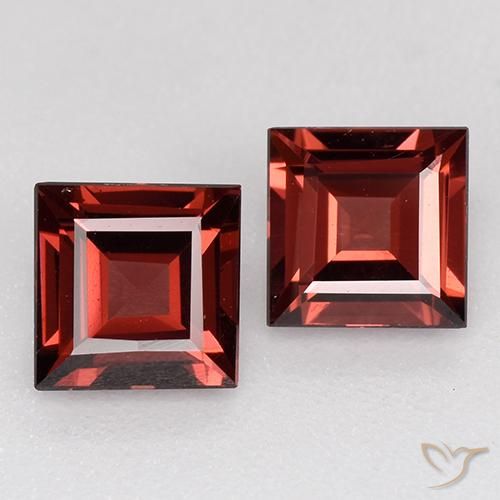 1.39ctw Naturale Rosso scuro Granato Piropo, Quadrato, VS